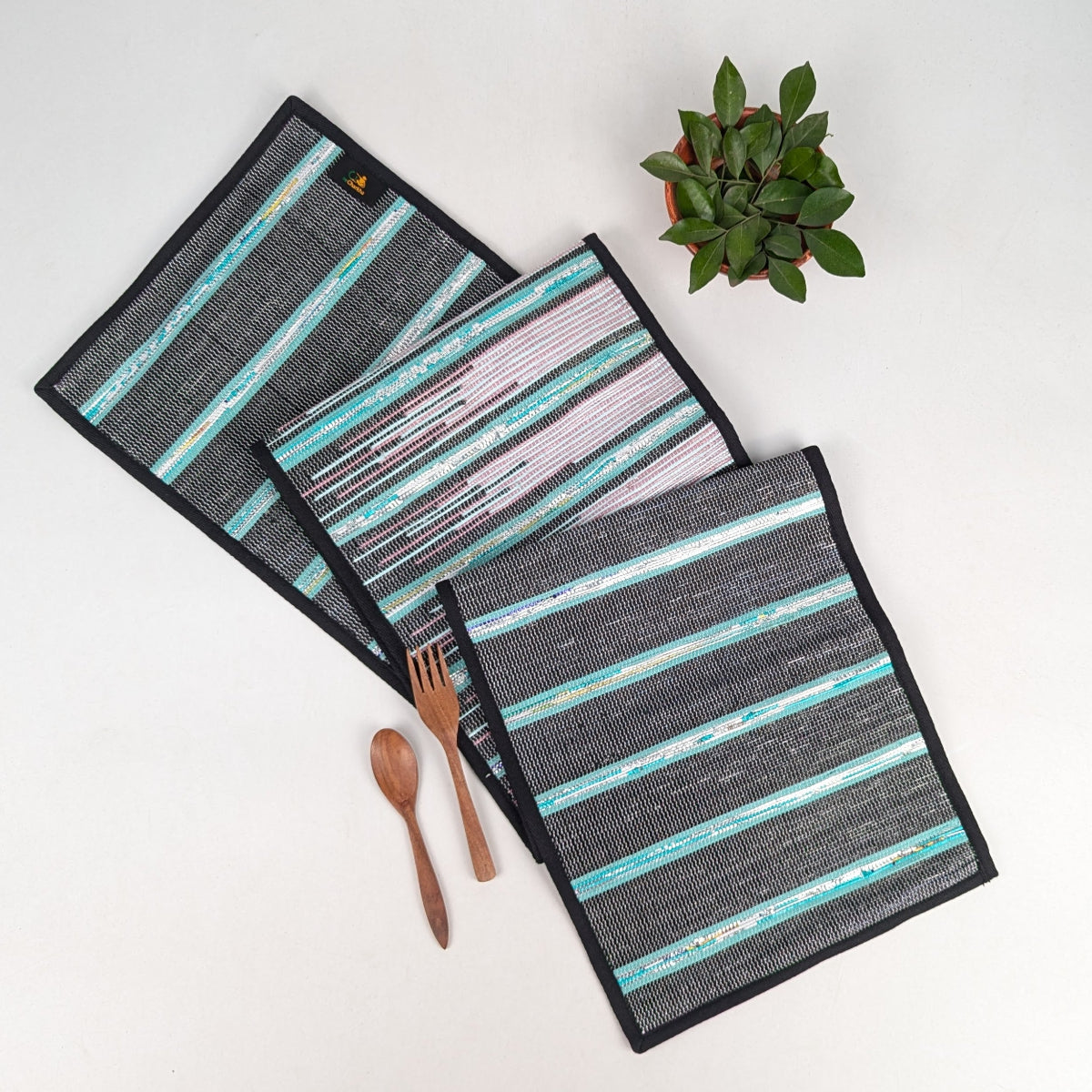 Upcycled Handcrafted Designer Table Runner (TRD0326-005) PS_W