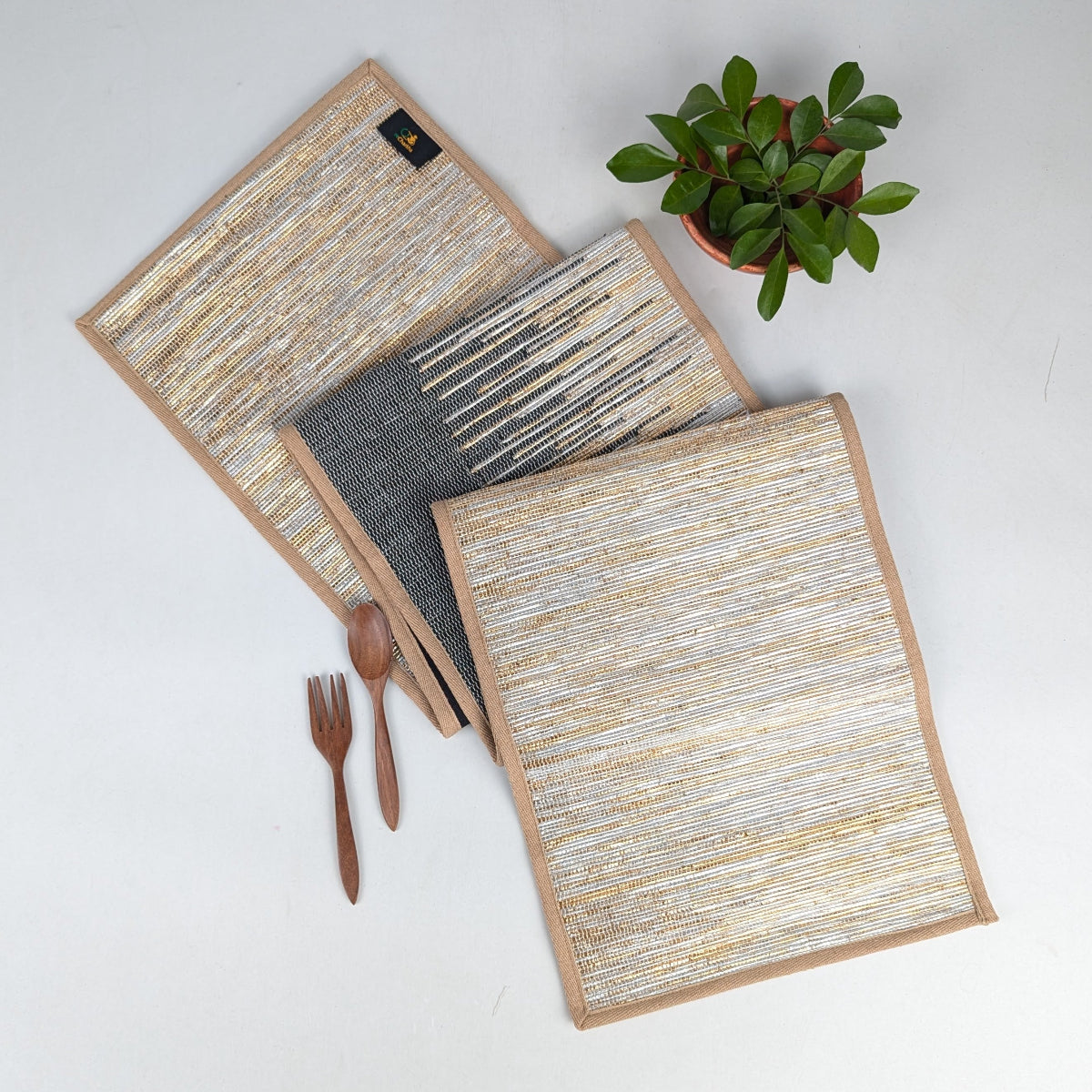 Upcycled Handcrafted Designer Table Runner (TRD0426-002) PS_W 