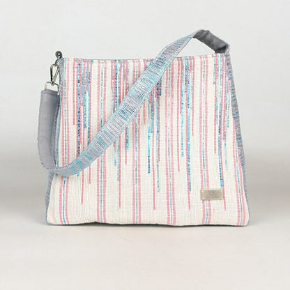 Upcycled Handcrafted Designer Trapeze Tote (TTD0426-002) PS_W 