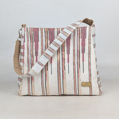Upcycled Handcrafted Designer Trapeze Tote (TTD0626-003) PS_W 