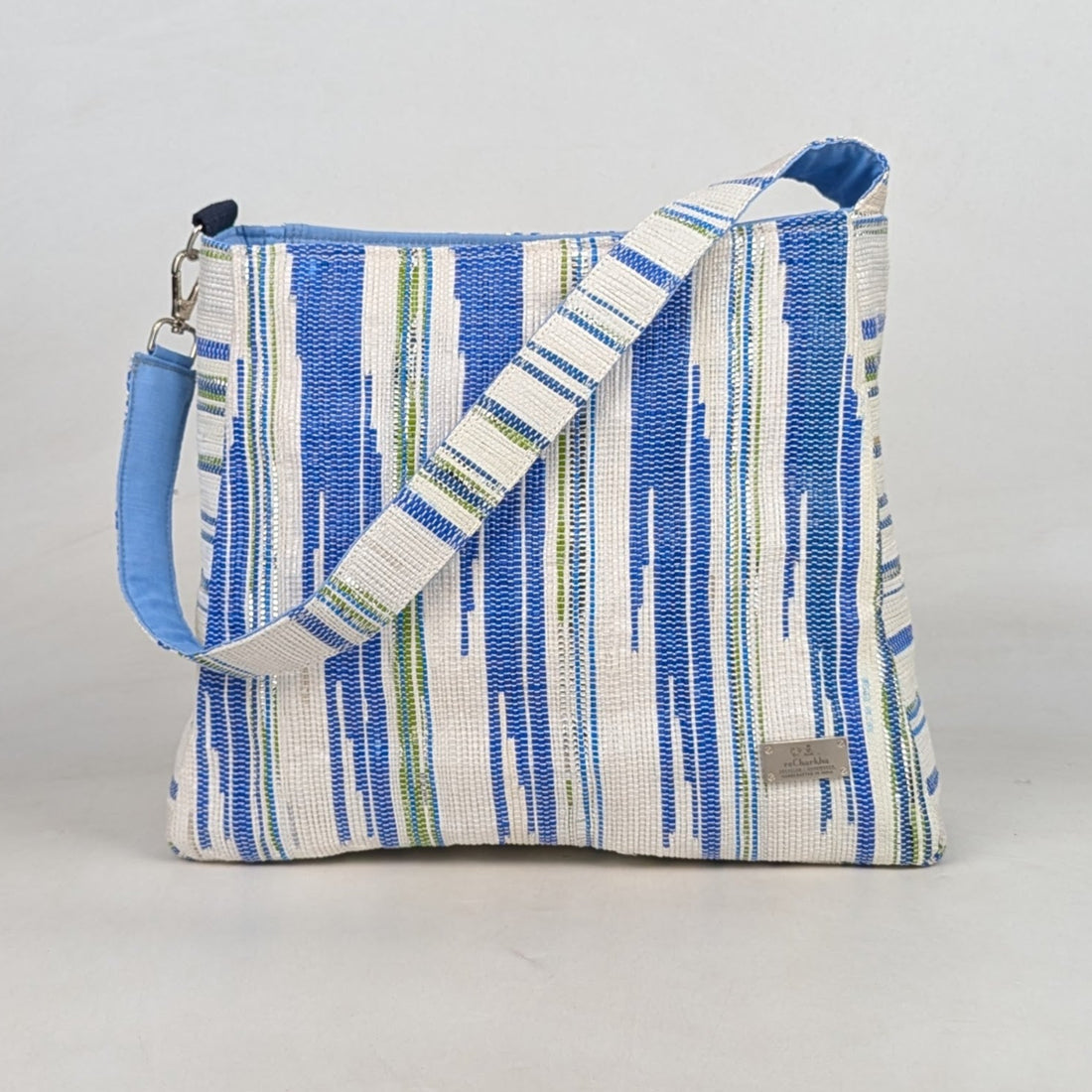 Upcycled Handcrafted Designer Trapeze Tote (TTD0626-006) PS_W 