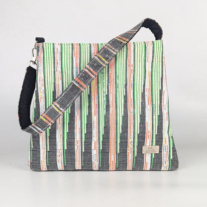 Upcycled Handcrafted Designer Trapeze Tote (TTD0725-001) PS_W