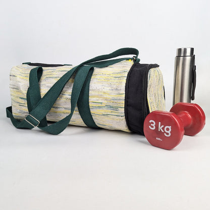 Upcycled Handcrafted Gym Duffle Weekender Bag (GDB0126-008)