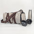 Upcycled Handcrafted Gym Duffle Weekender Bag (GDB0926-004)