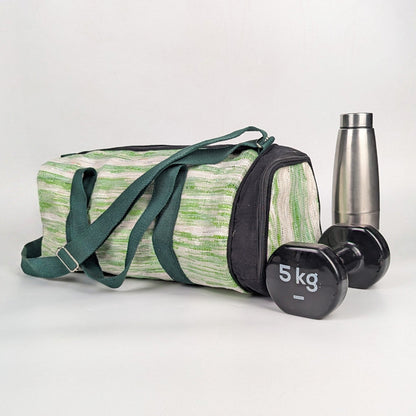 Upcycled Handcrafted Gym Duffle Weekender Bag (GDB0926-007)