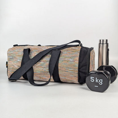 Upcycled Handcrafted Gym Duffle Weekender Bag (GDB1025-008)