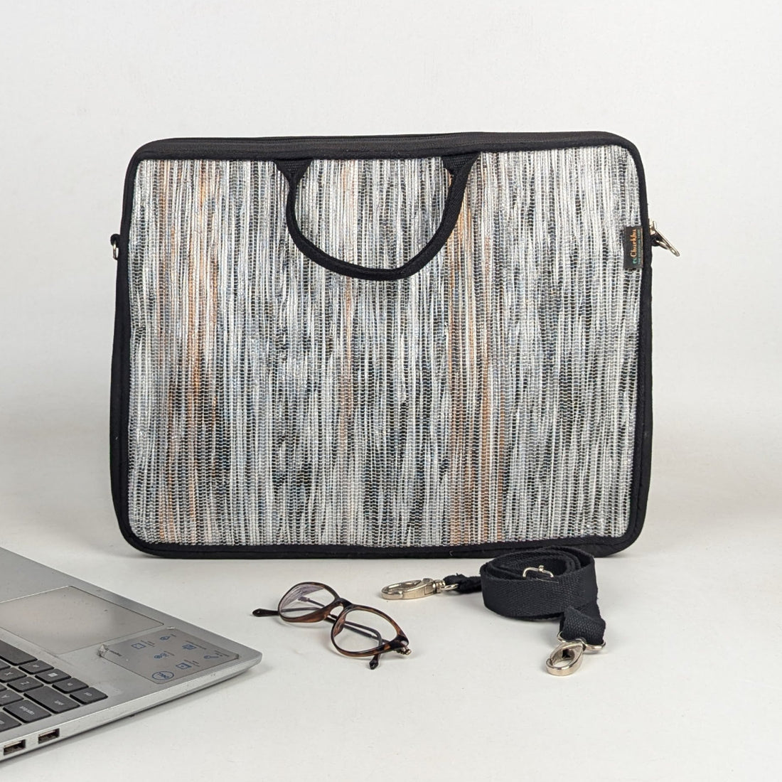 Upcycled Handcrafted Laptop Sleeve 16 inch (LSB160226-008) PS_W