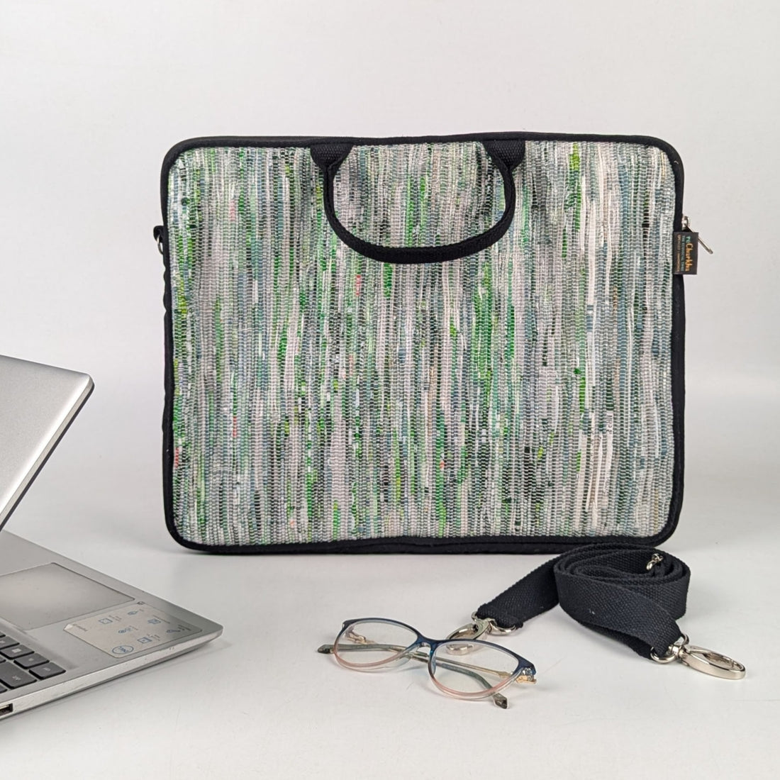 Upcycled Handcrafted Laptop Sleeve 16 inch (LSB160925-008) PS_W
