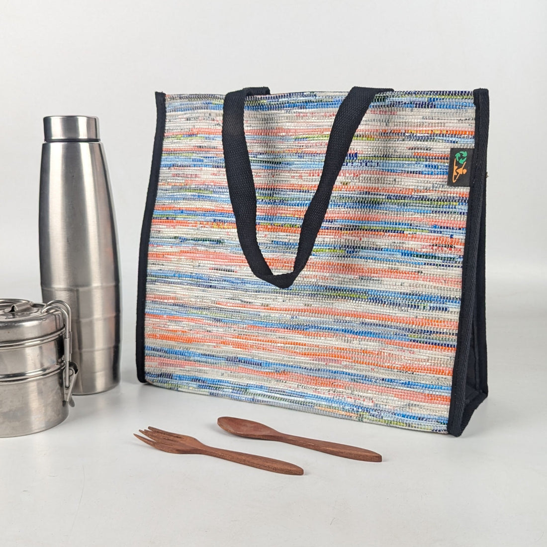 Upcycled Handcrafted Lunch Bag (LB0525-014) PS_W