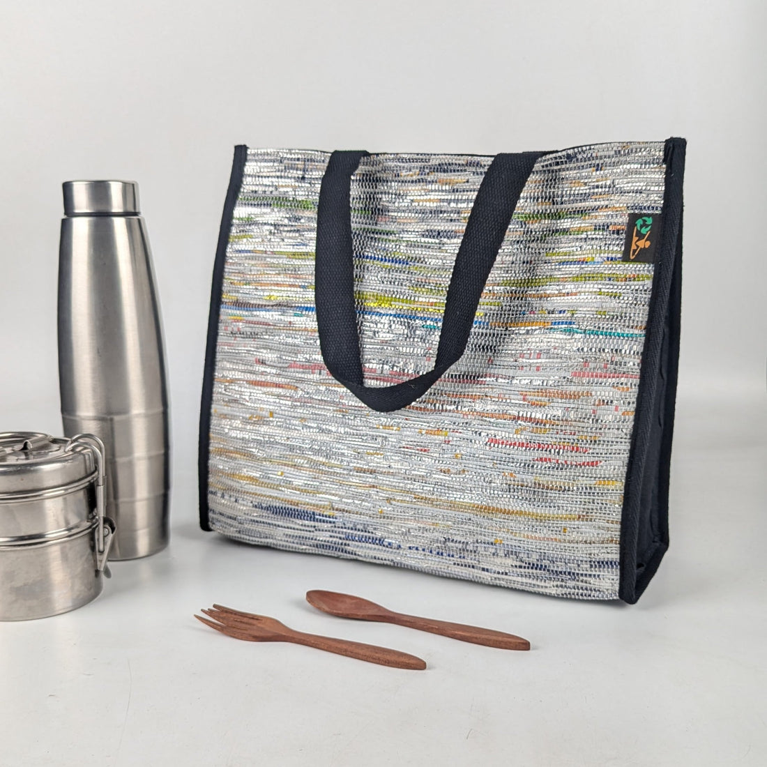 Upcycled Handcrafted Lunch Bag (LB0525-015) PS_W