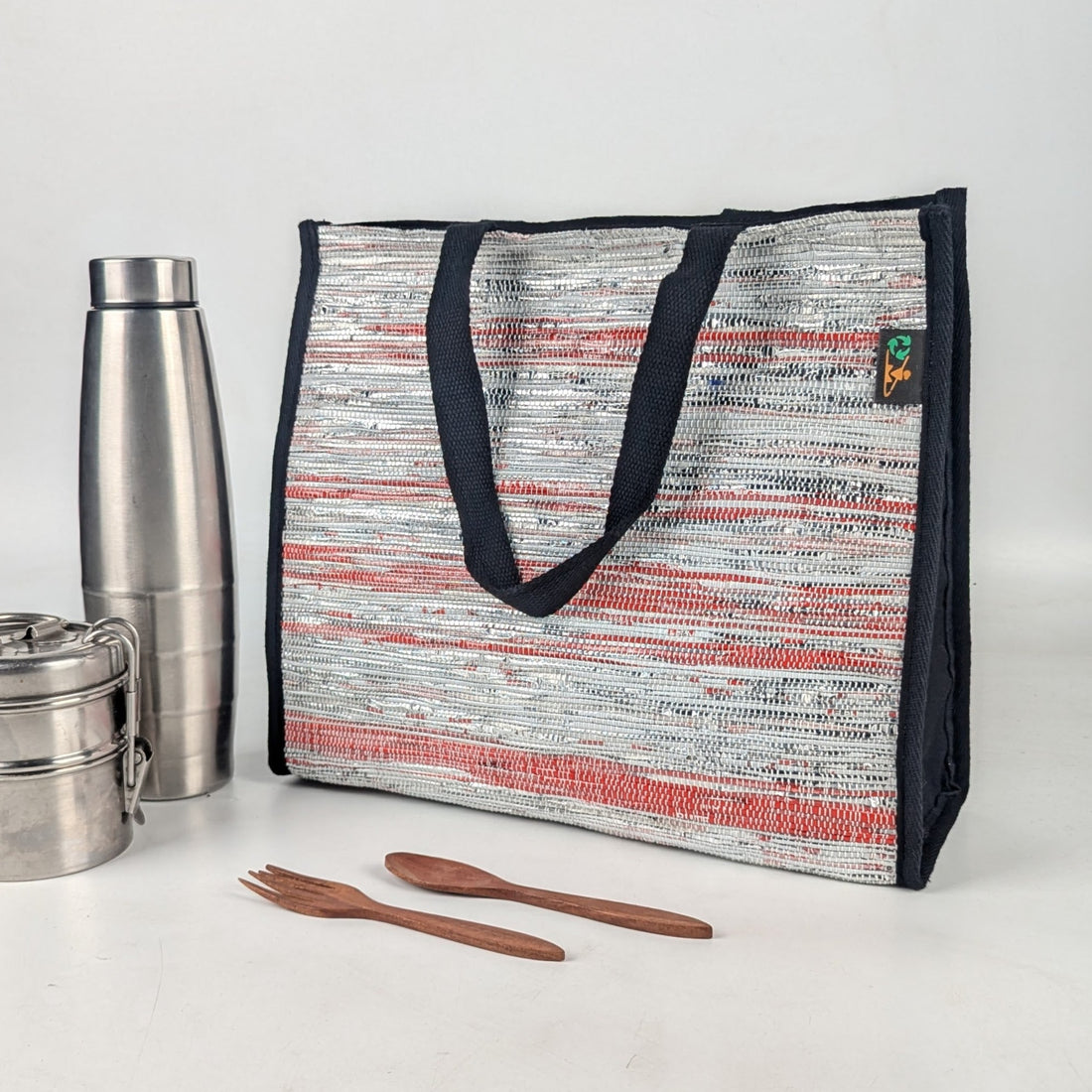 Upcycled Handcrafted Lunch Bag (LB0525-008) PS_W