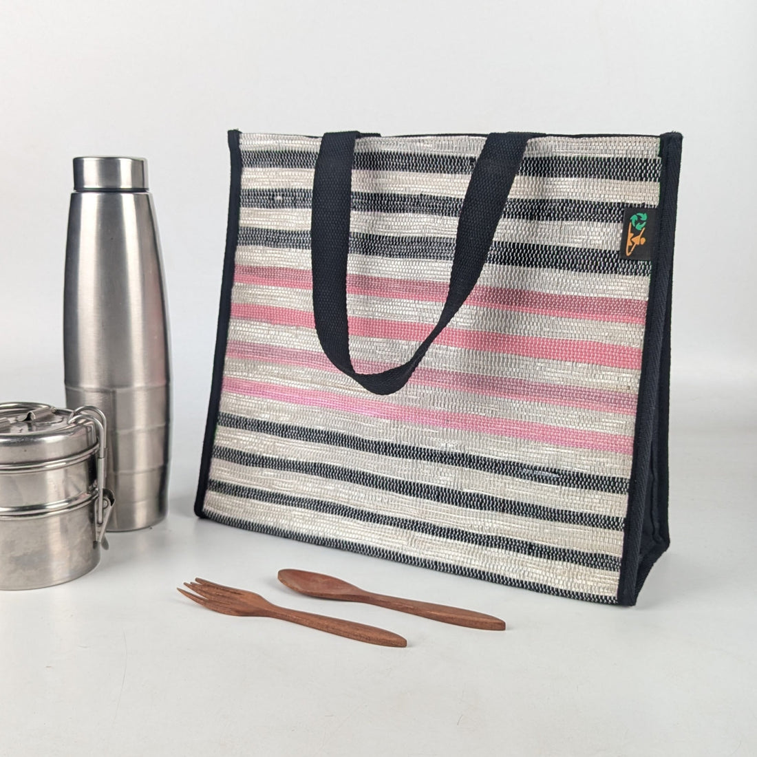 Upcycled Handcrafted Lunch Bag (LB0525-009) PS_W