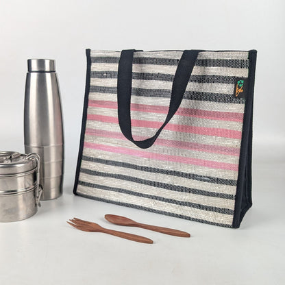 Upcycled Handcrafted Lunch Bag (LB0525-009) PS_W