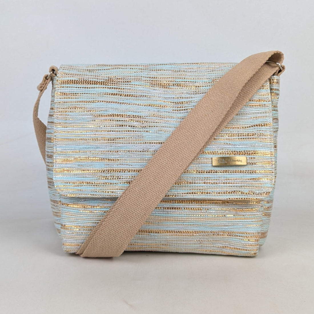 Upcycled Handcrafted Messenger Bag (MB0526-001) PS_W