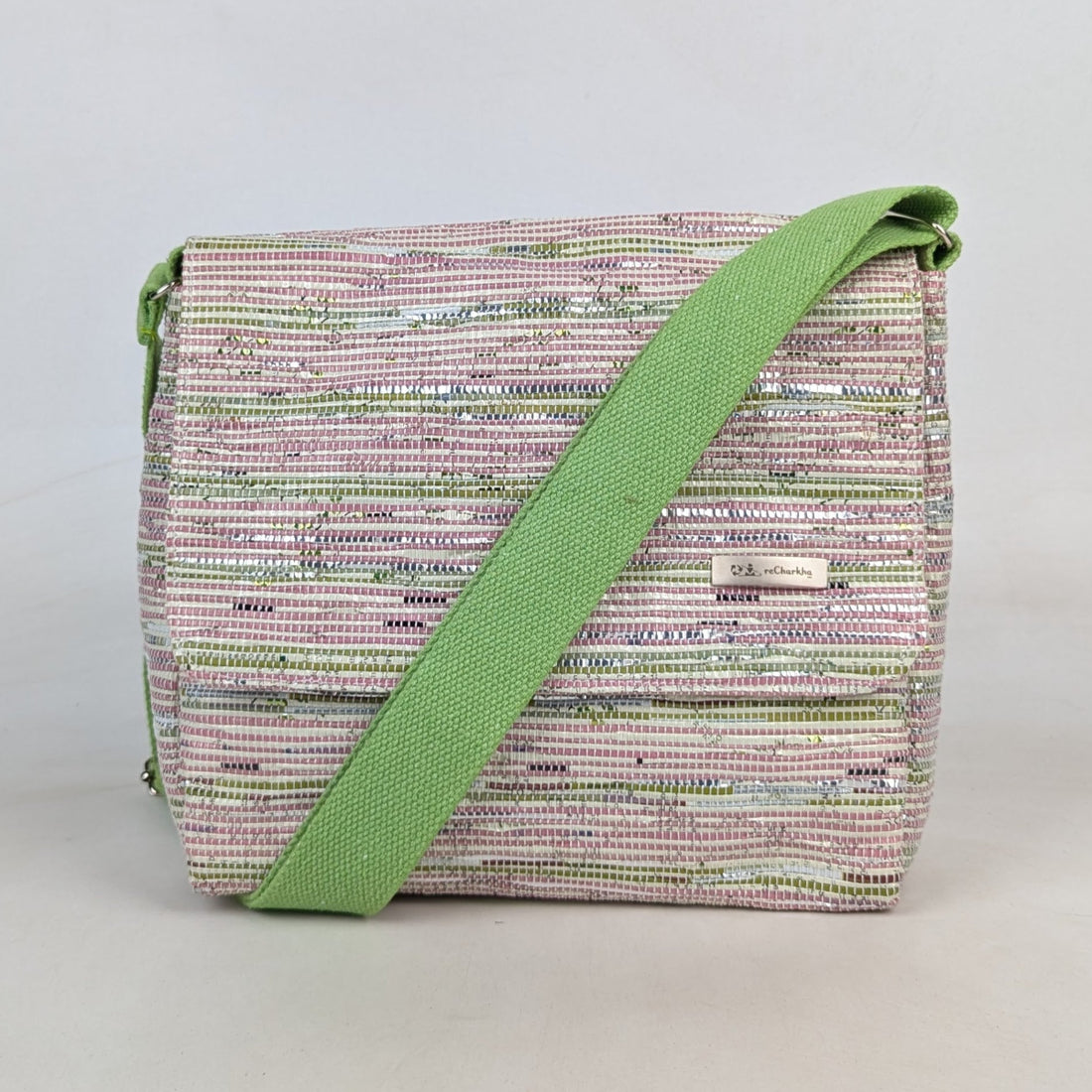 Upcycled Handcrafted Messenger Bag (MB0526-002) PS_W
