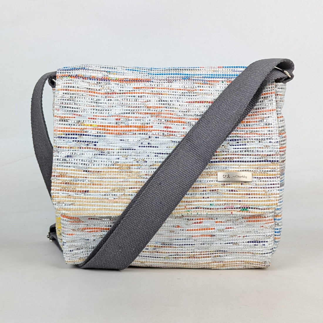 Upcycled Handcrafted Messenger Bag (MB0526-003) PS_W