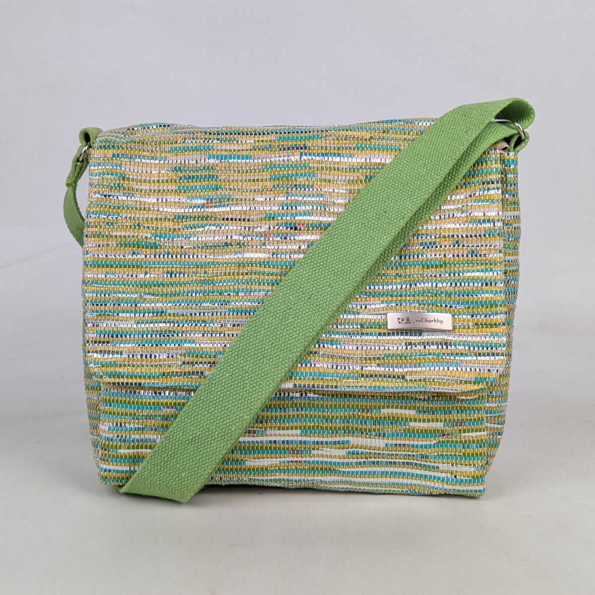 Upcycled Handcrafted Messenger Bag (MB0526-004) PS_W