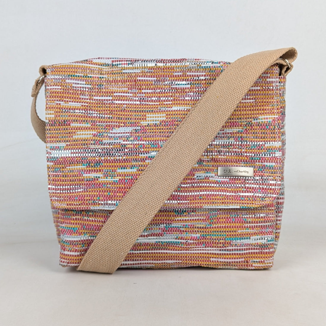 Upcycled Handcrafted Messenger Bag (MB0526-007) PS_W