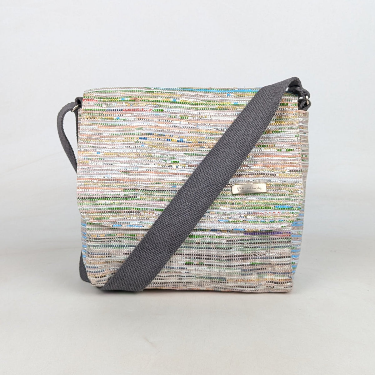 Upcycled Handcrafted Messenger Bag (MB0626-006) PS_W