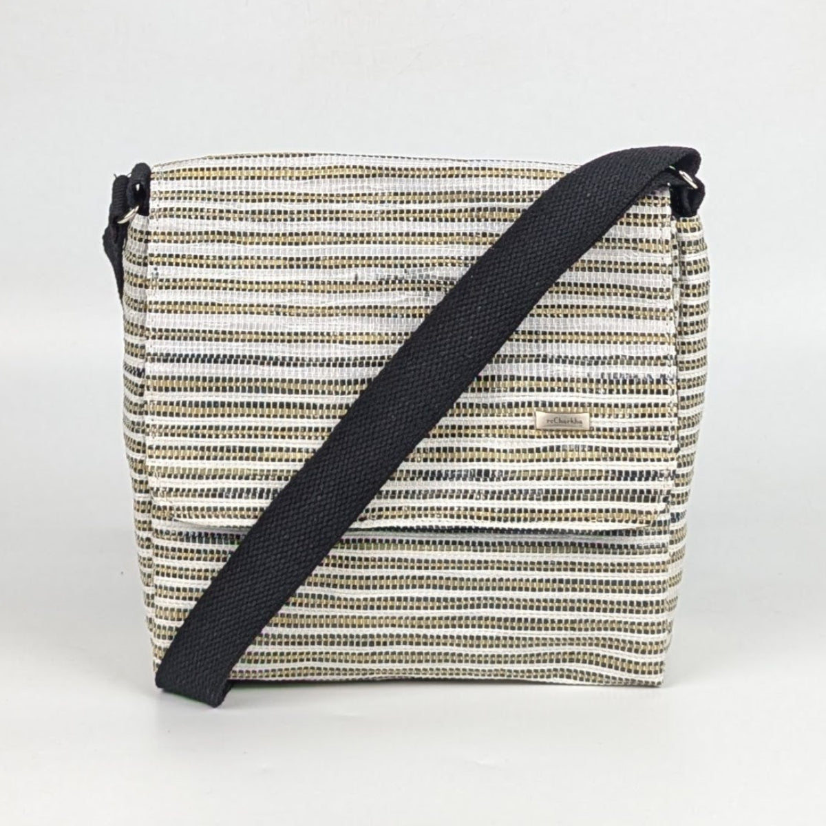 Upcycled Handcrafted Messenger Bag (MB0826-002) 