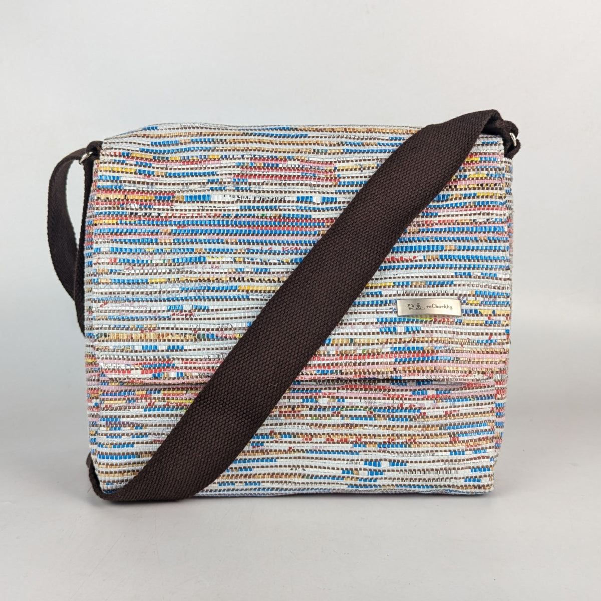 Upcycled Handcrafted Messenger Bag (MB0925-003) PS_W