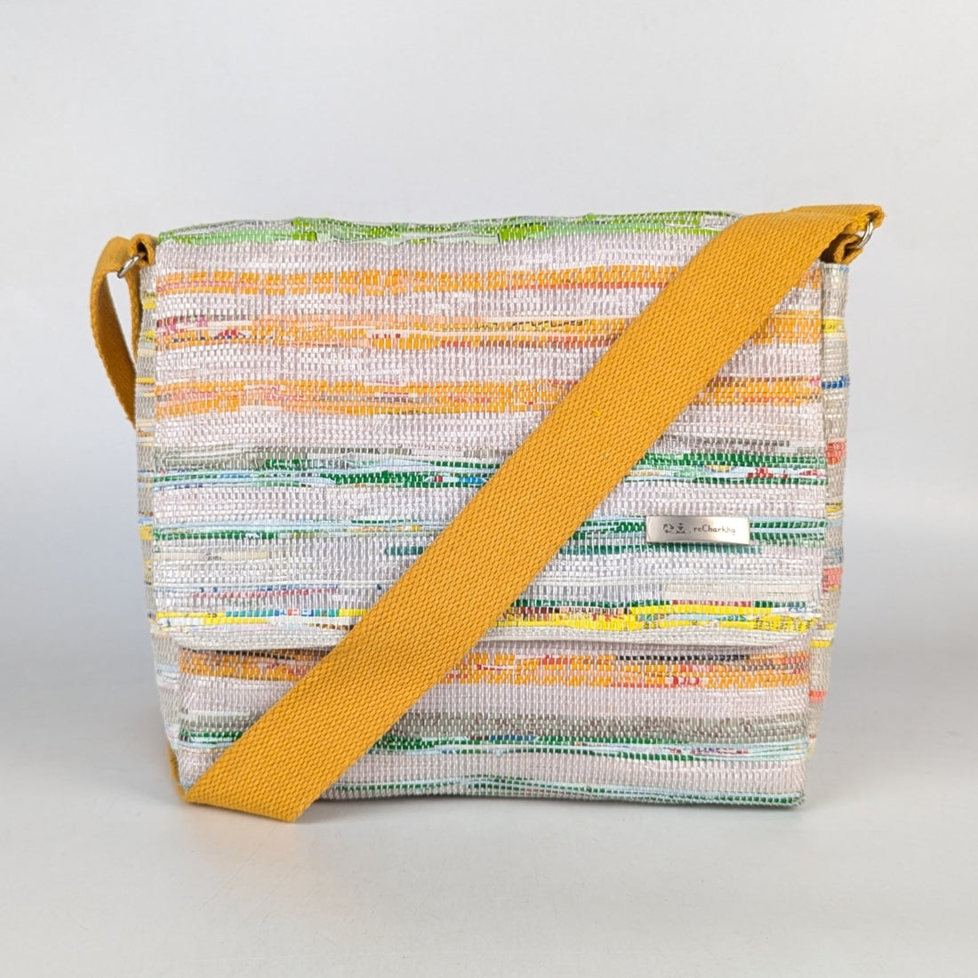 Upcycled Handcrafted Messenger Bag (MB0925-007) PS_W