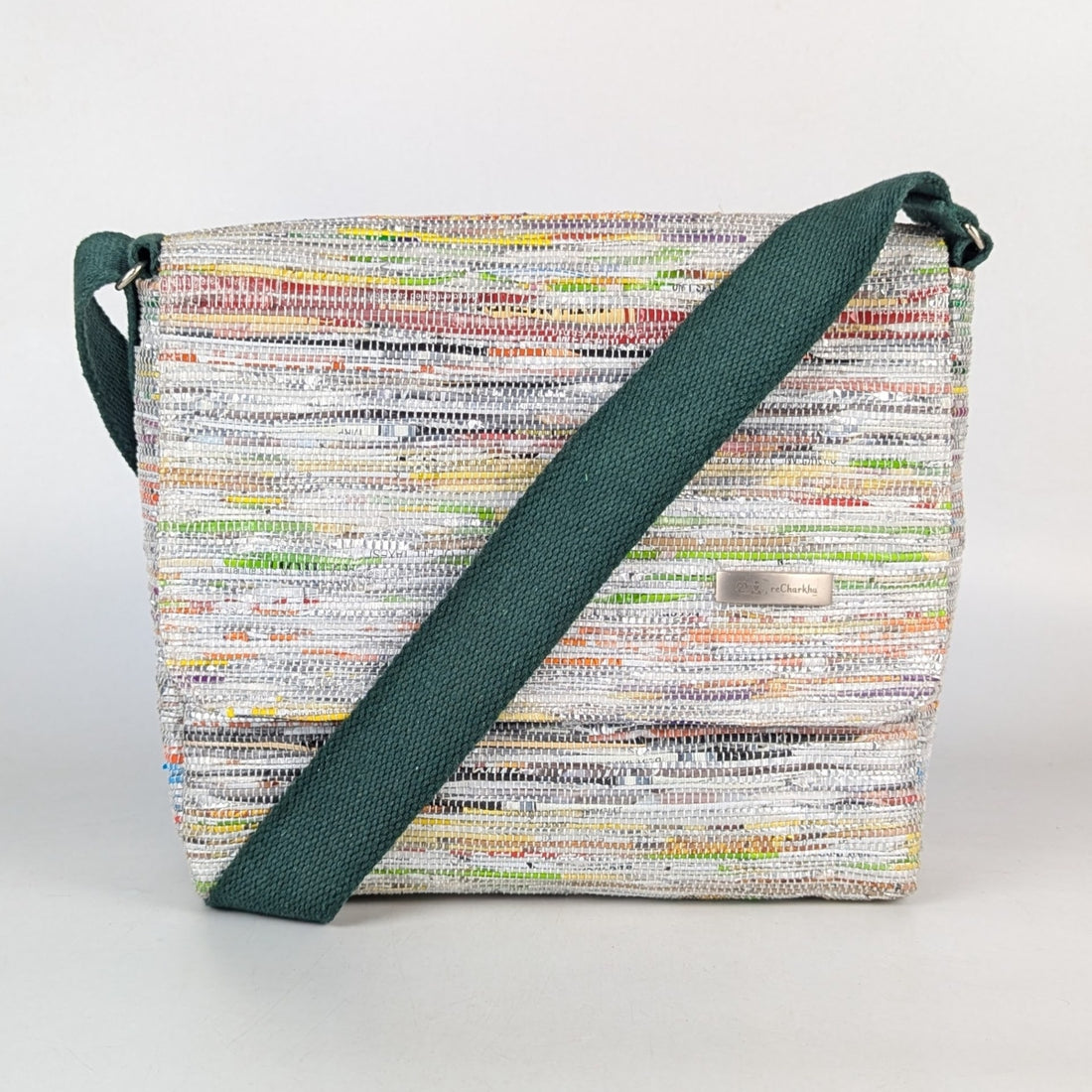 Upcycled Handcrafted Messenger Bag (MB0925-008) PS_W