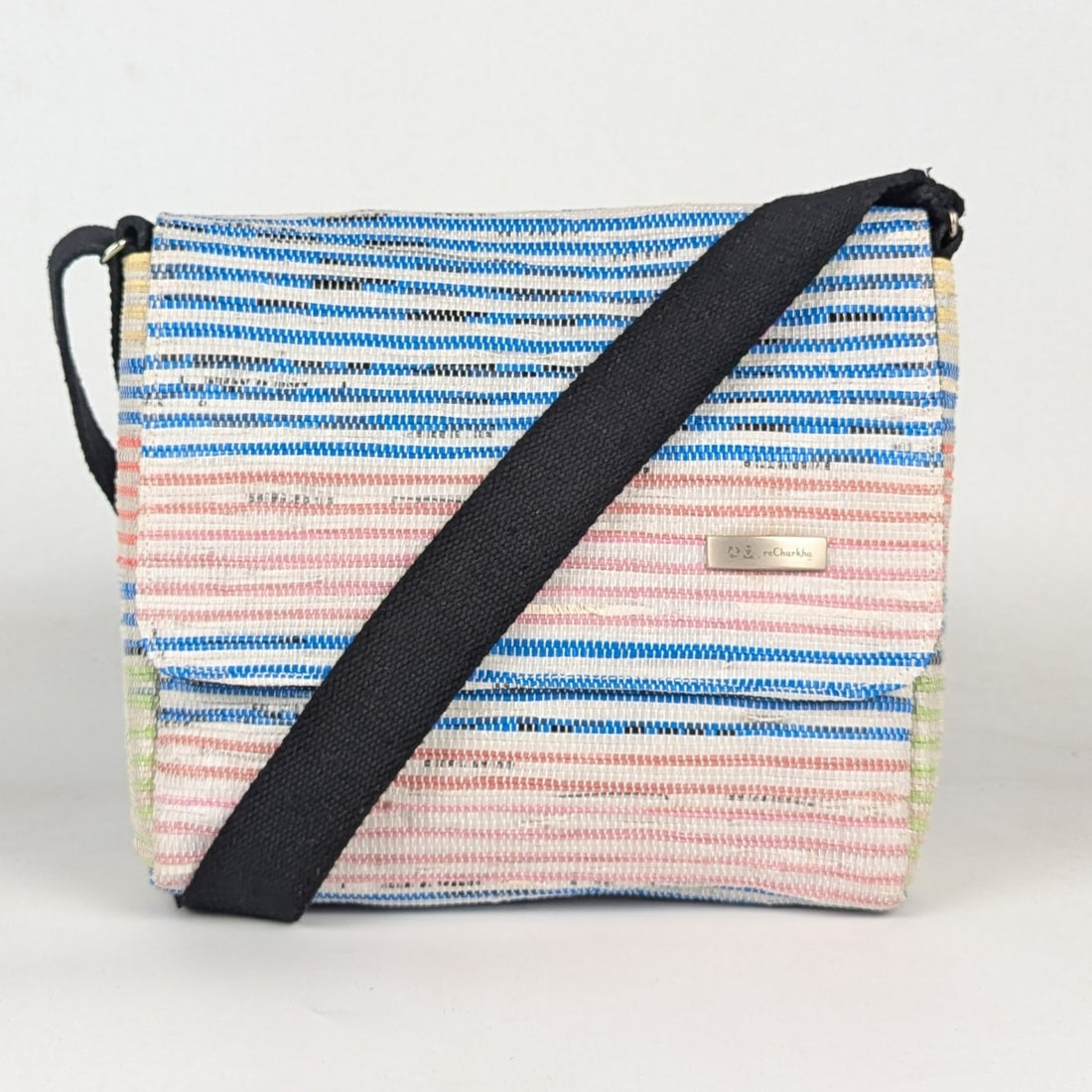 Upcycled Handcrafted Messenger Bag (MB1225-006) PS_W