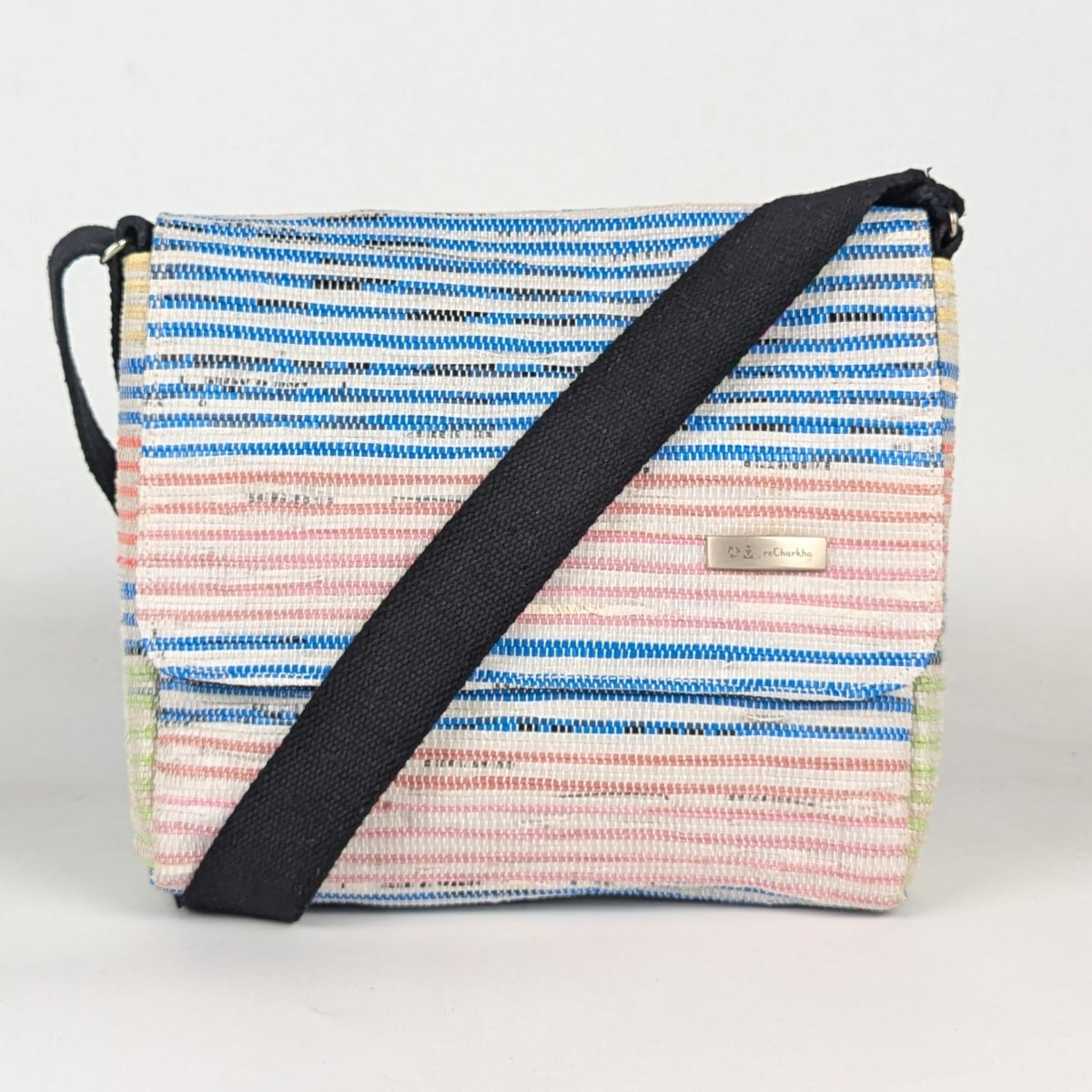 Upcycled Handcrafted Messenger Bag (MB1225-006) PS_W