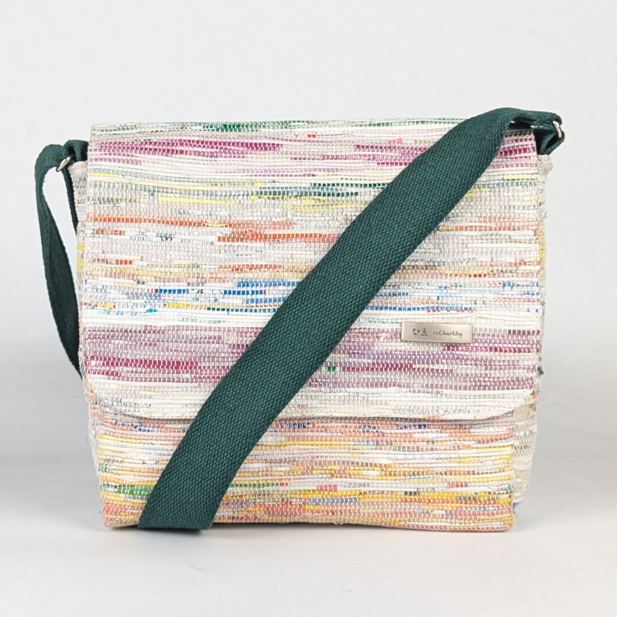 Upcycled Handcrafted Messenger Bag (MB1225-010) PS_W