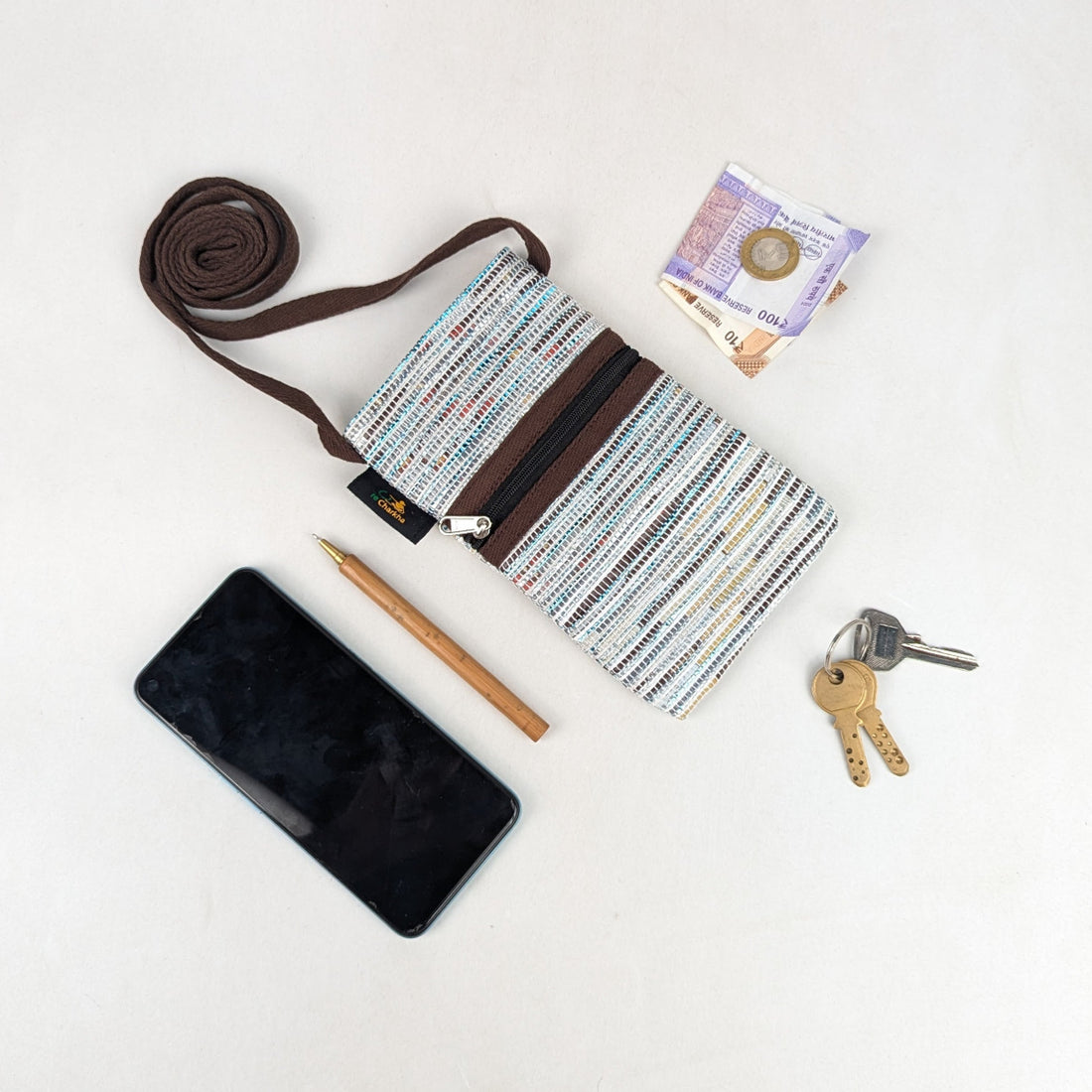 Upcycled Handcrafted Mobile Sling (MSL0626-002) PS_W