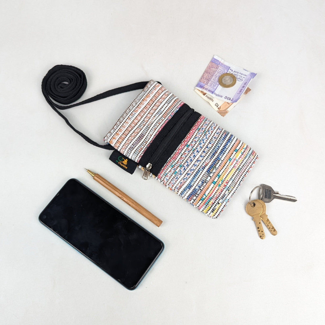 Upcycled Handcrafted Mobile Sling (MSL0626-005) PS_W