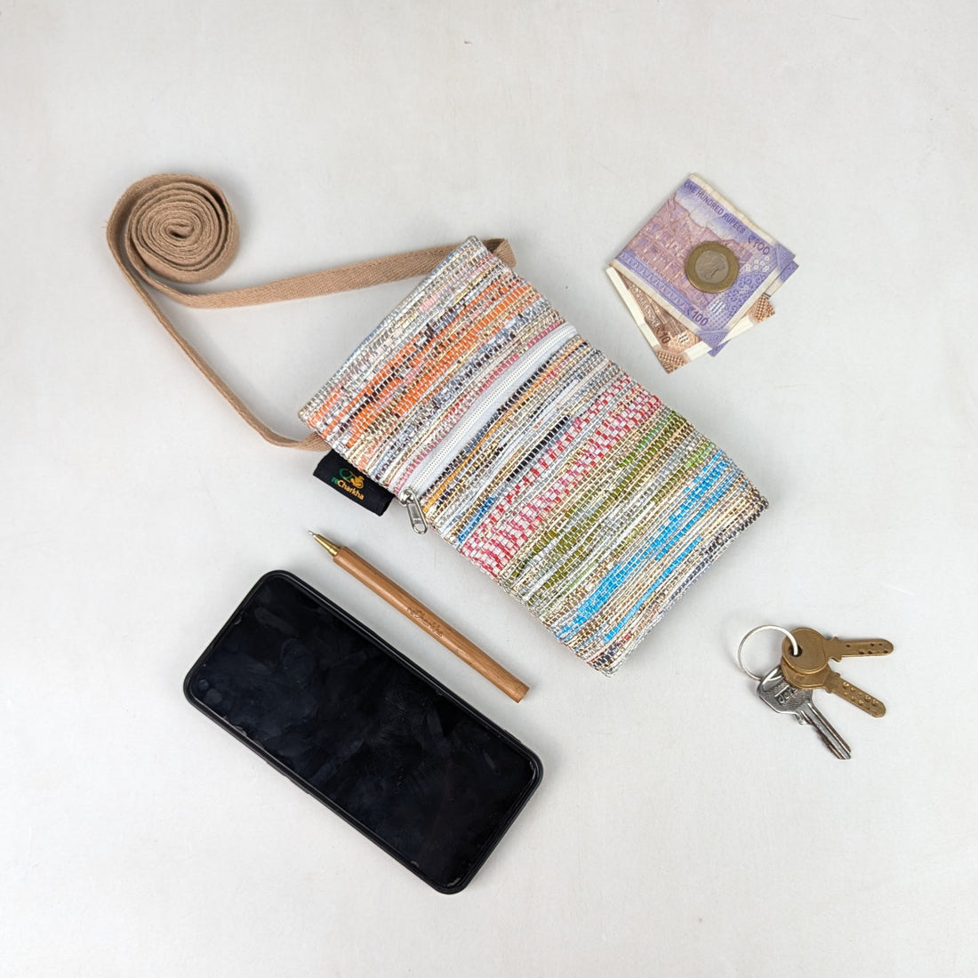 Upcycled Handcrafted Mobile Sling (MSL0626-008) PS_W