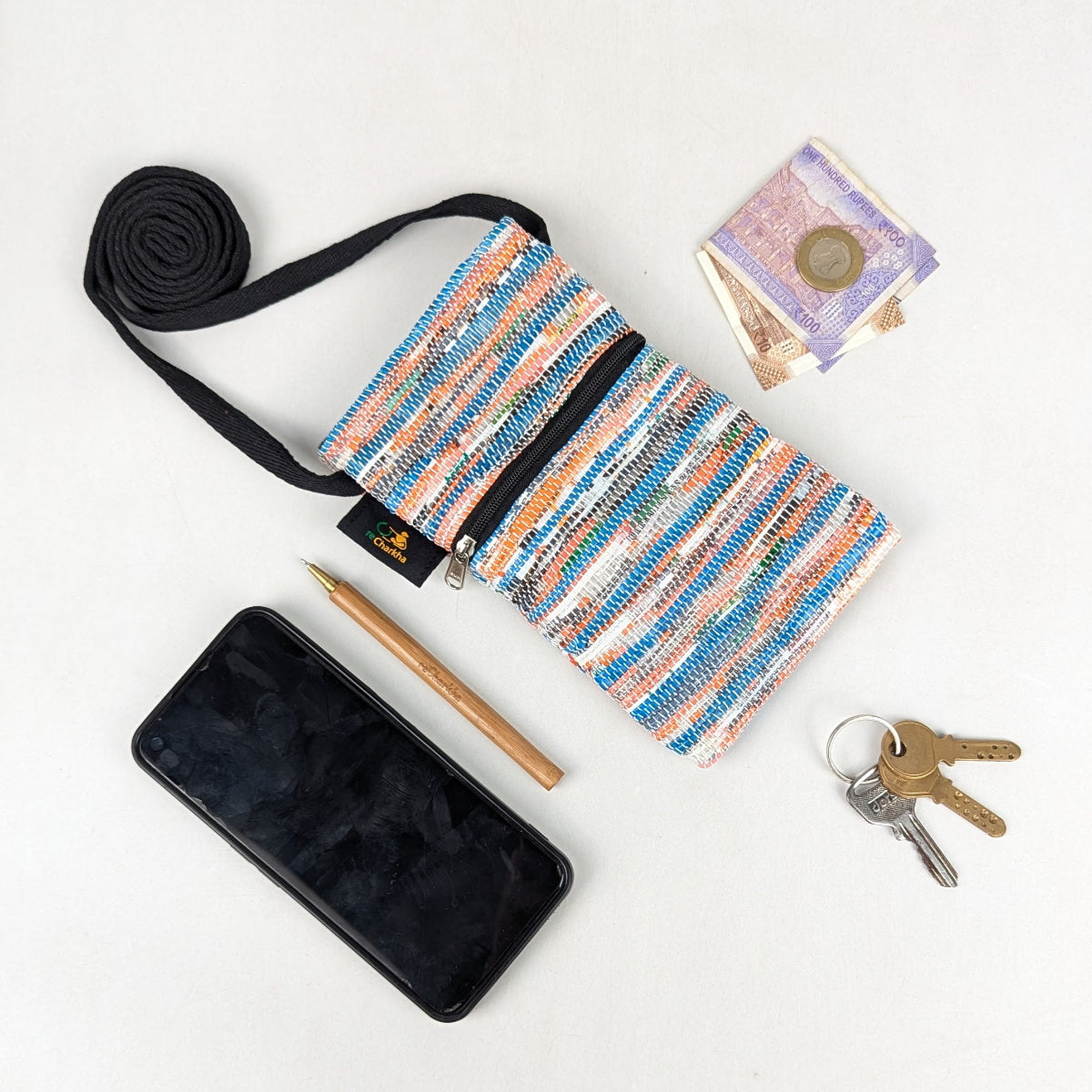 Upcycled Handcrafted Mobile Sling (MSL0626-010) PS_W 