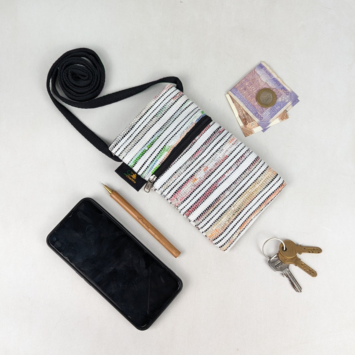 Upcycled Handcrafted Mobile Sling (MSL0626-011) PS_W 