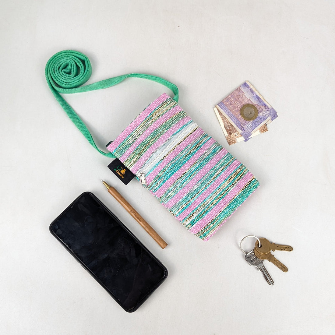 Upcycled Handcrafted Mobile Sling (MSL0626-012) PS_W