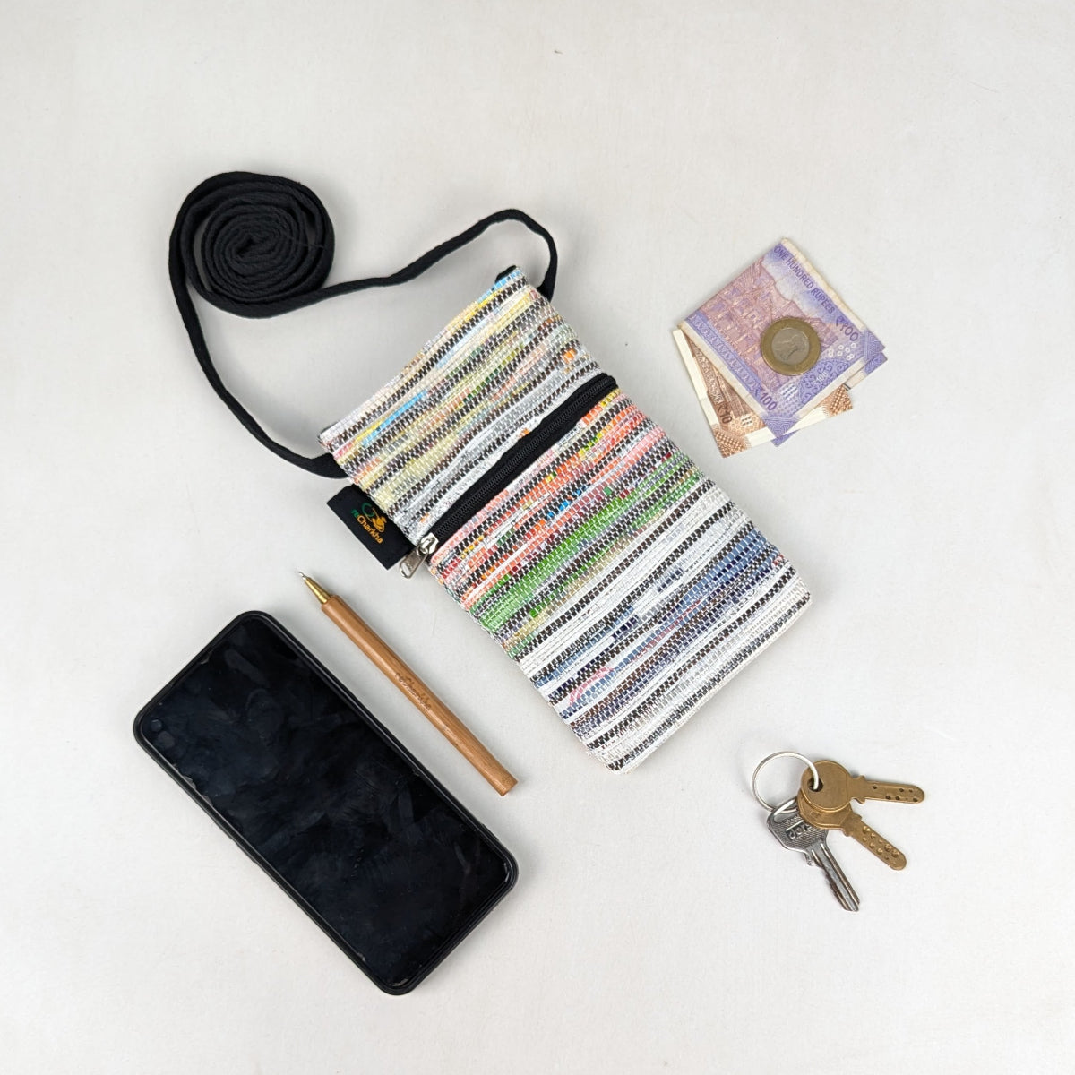 Upcycled Handcrafted Mobile Sling (MSL0626-014) PS_W 