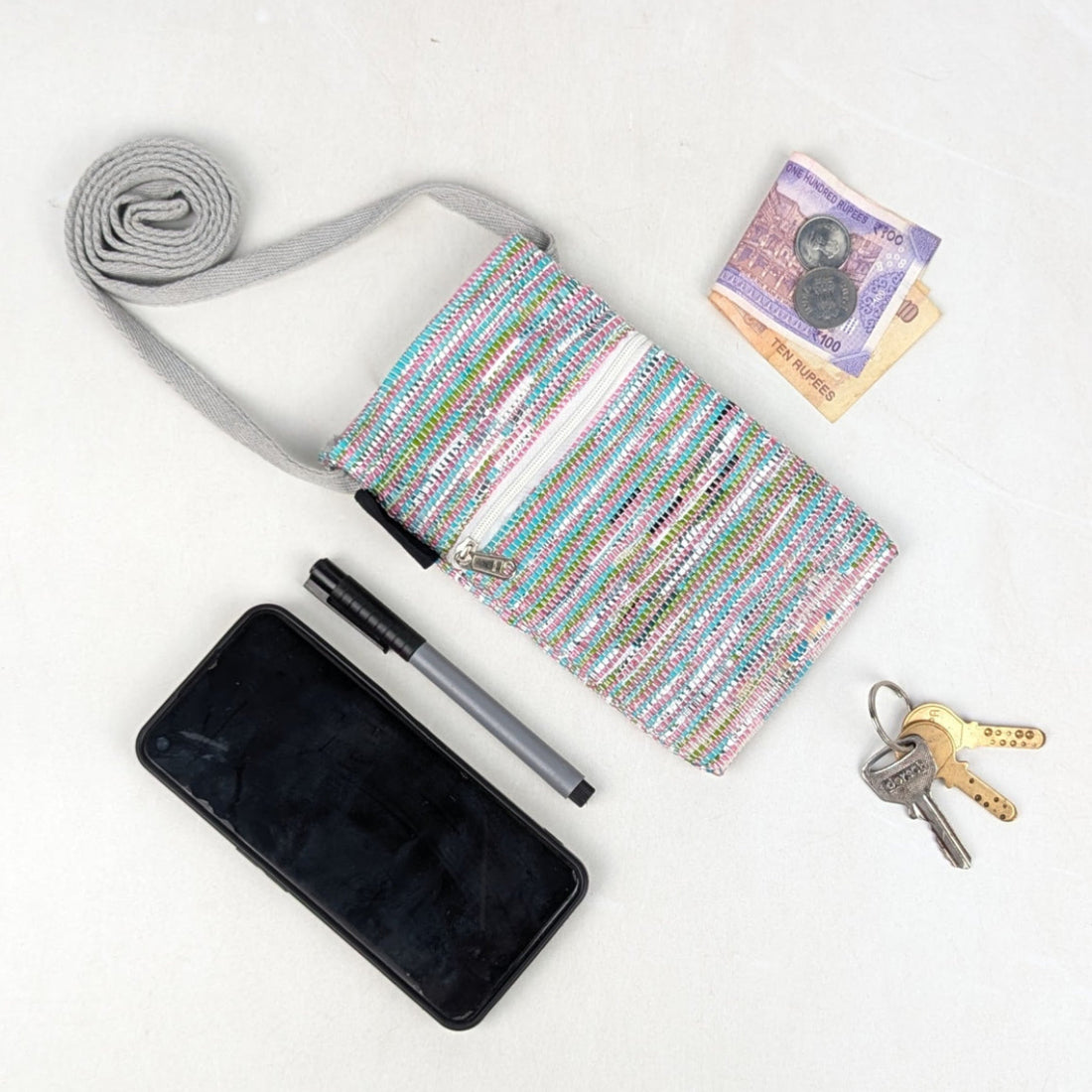 Upcycled Handcrafted Mobile Sling (MSL0726-002) 