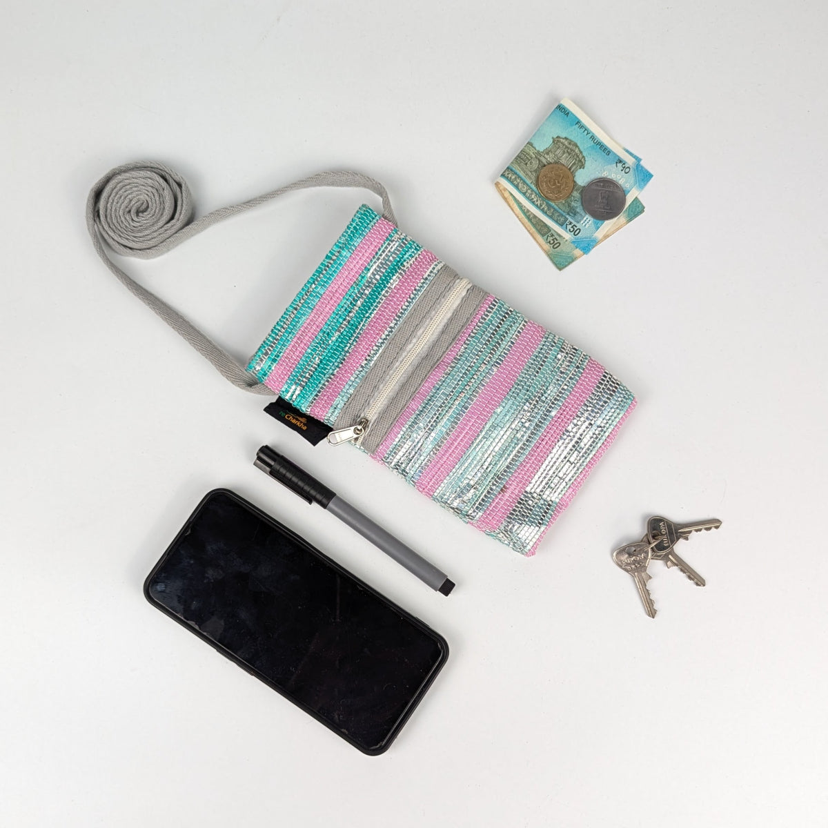 Upcycled Handcrafted Mobile Sling (MSL0826-001)