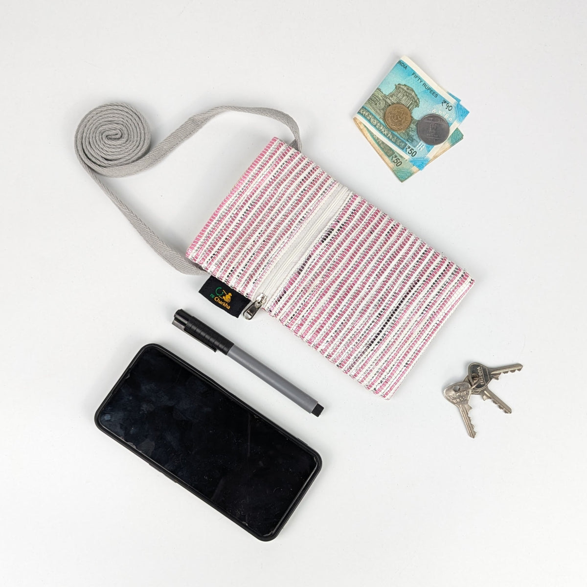 Upcycled Handcrafted Mobile Sling (MSL0826-003)