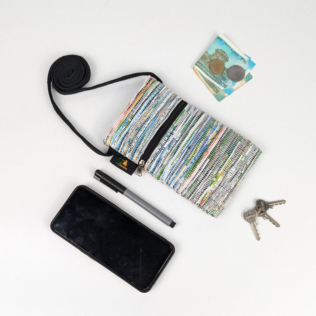 Upcycled Handcrafted Mobile Sling (MSL0826-005)