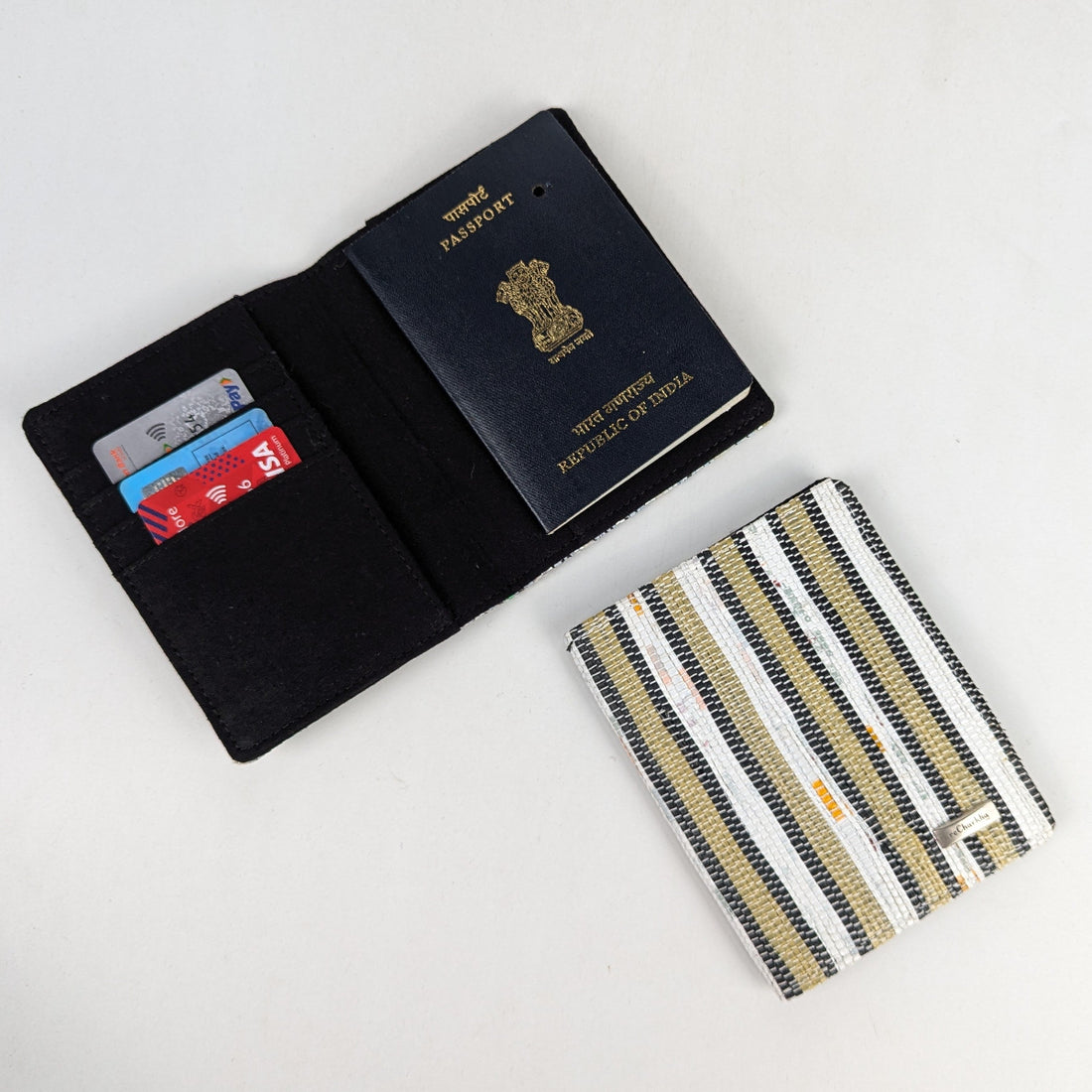 Upcycled Handcrafted Passport Cover (PC0126-010) PS_W