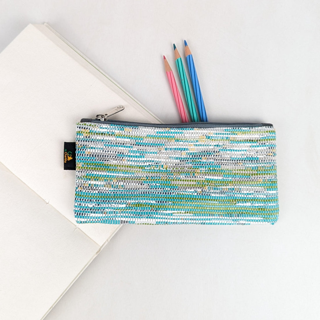 Upcycled Handcrafted Pencil Pouch (PP0526-002) PS_W