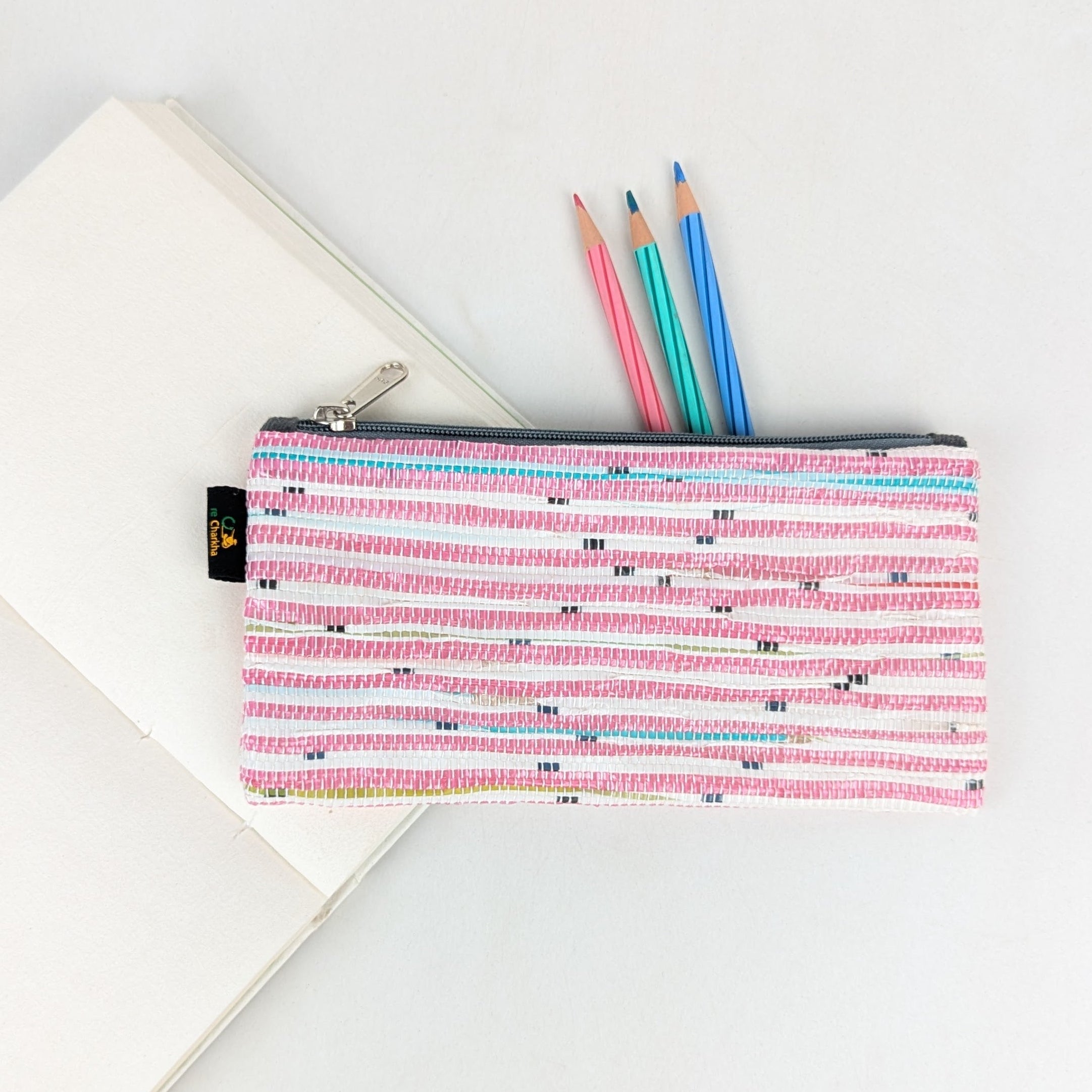 Upcycled Handcrafted Pencil Pouch (PP0526-019) PS_W