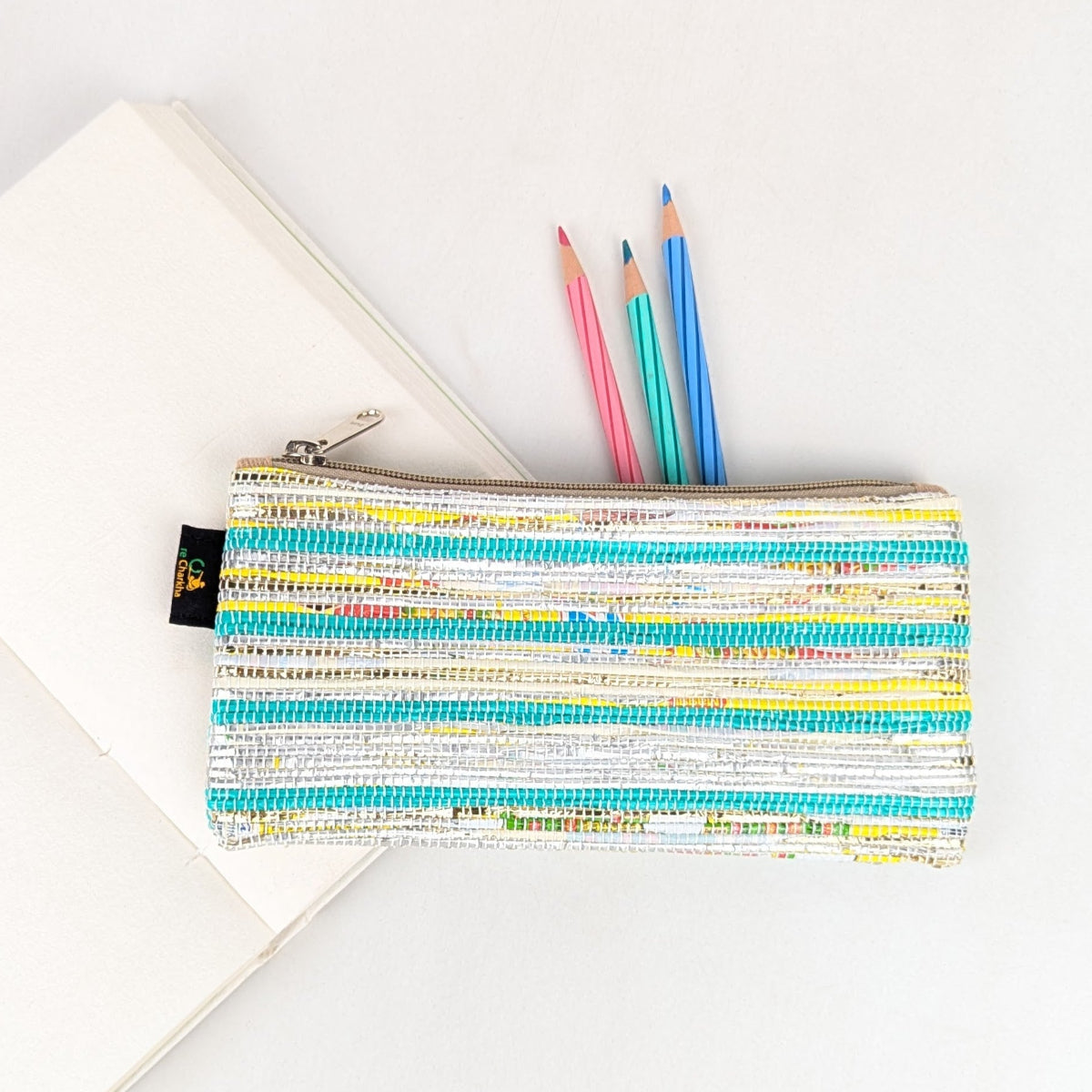 Upcycled Handcrafted Pencil Pouch (PP0526-022) PS_W