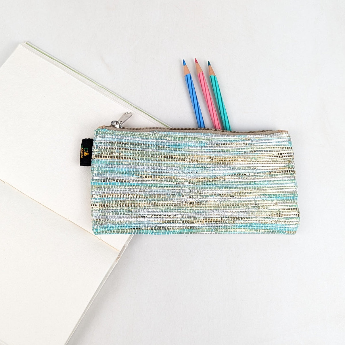 Upcycled Handcrafted Pencil Pouch (PP0726-007) 