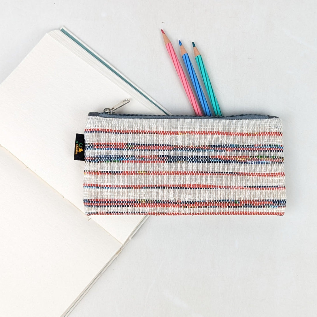 Upcycled Handcrafted Pencil Pouch (PP0726-016) 