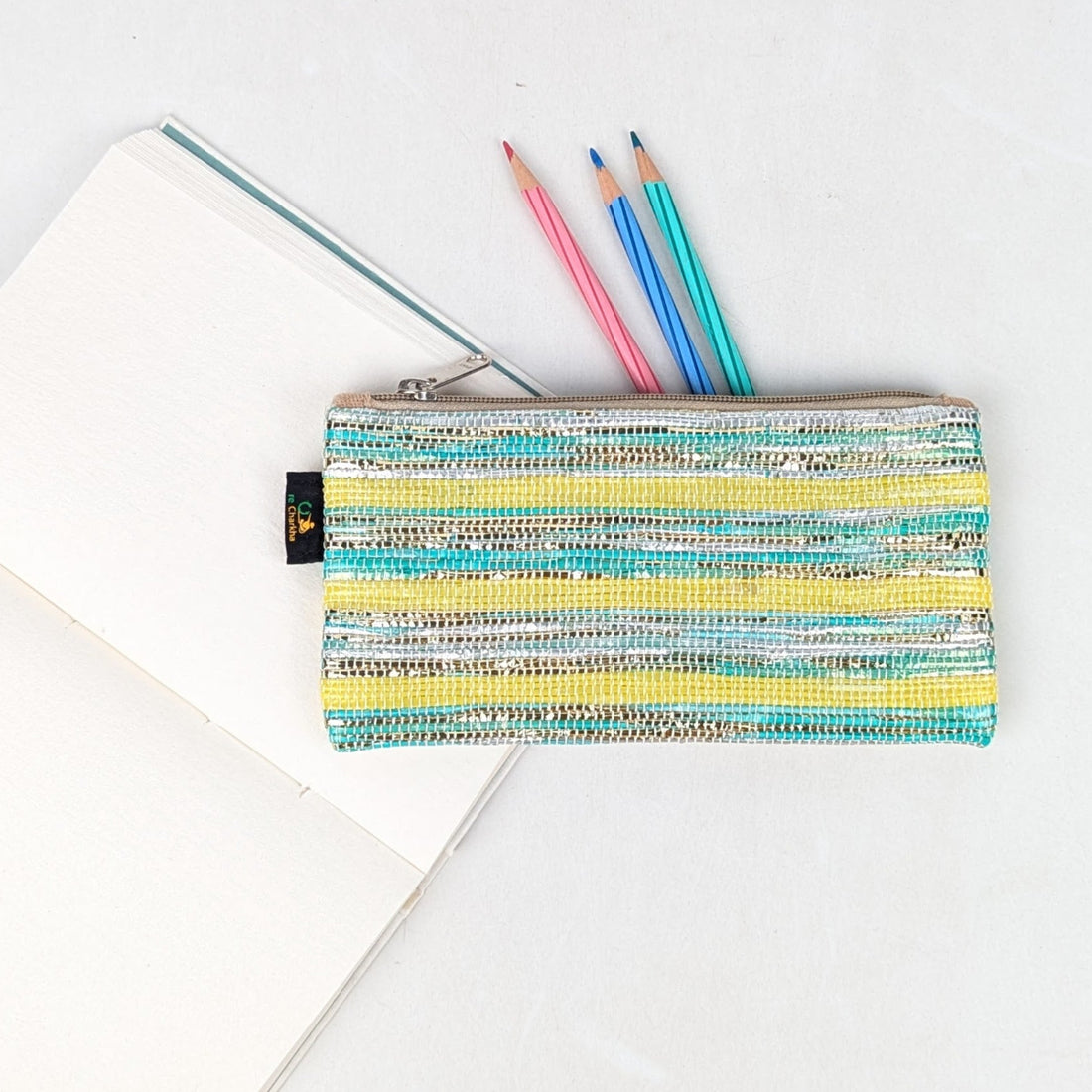 Upcycled Handcrafted Pencil Pouch (PP0726-022)