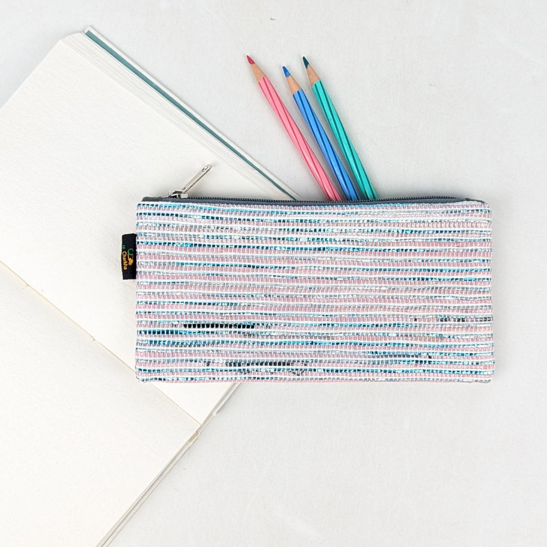Upcycled Handcrafted Pencil Pouch (PP0726-023) 