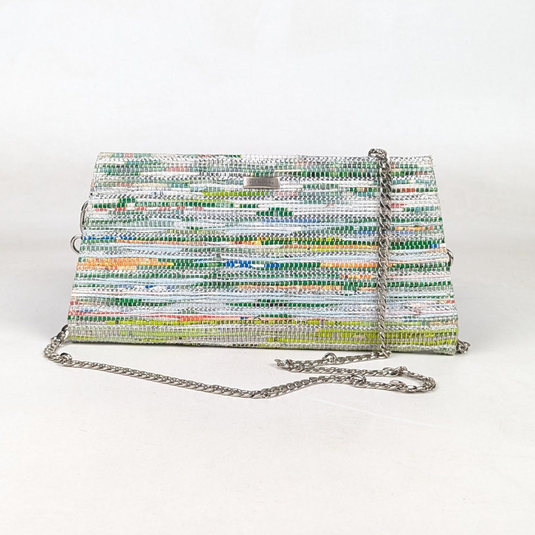 Upcycled Handcrafted Trapeze Clutch (TC0326-006)